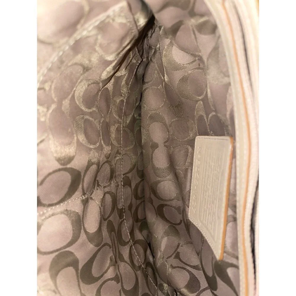 COACH Legacy Slim Duffle Bag Cream #1427 EUC